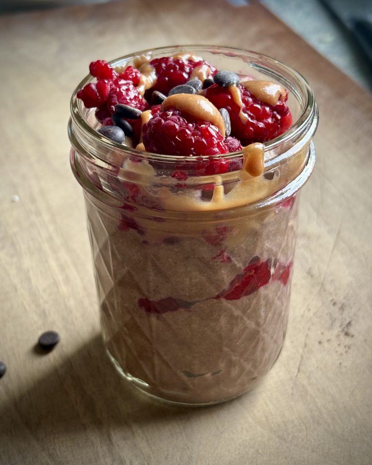 Vegan Blended Chocolate Chia Pudding Parfait