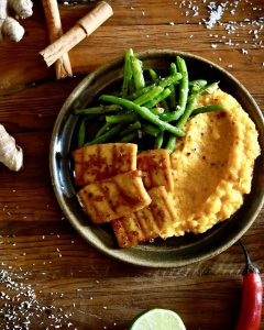 Sweet & Spicy Coconut Sweet Potato Mash