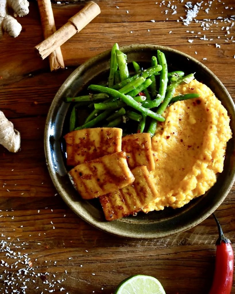 Sweet & Spicy Coconut Sweet Potato Mash