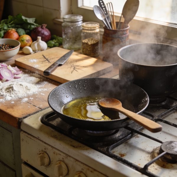 a messy and dirty kitchen