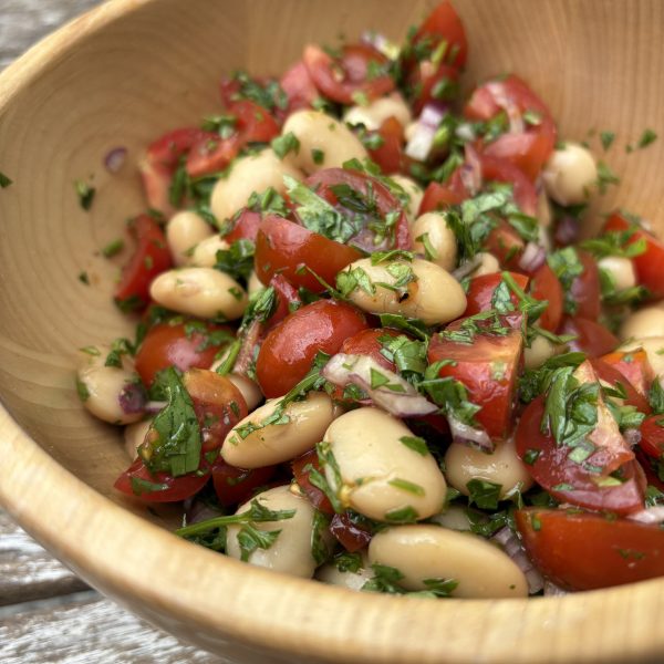 Easy Butter Bean Salad with Tomatoes & Parsley