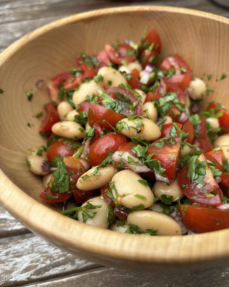 Easy Butter Bean Salad with Tomatoes & Parsley