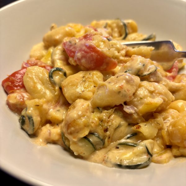 Creamy Gnocchi Bake with Zucchini & Tomatoes