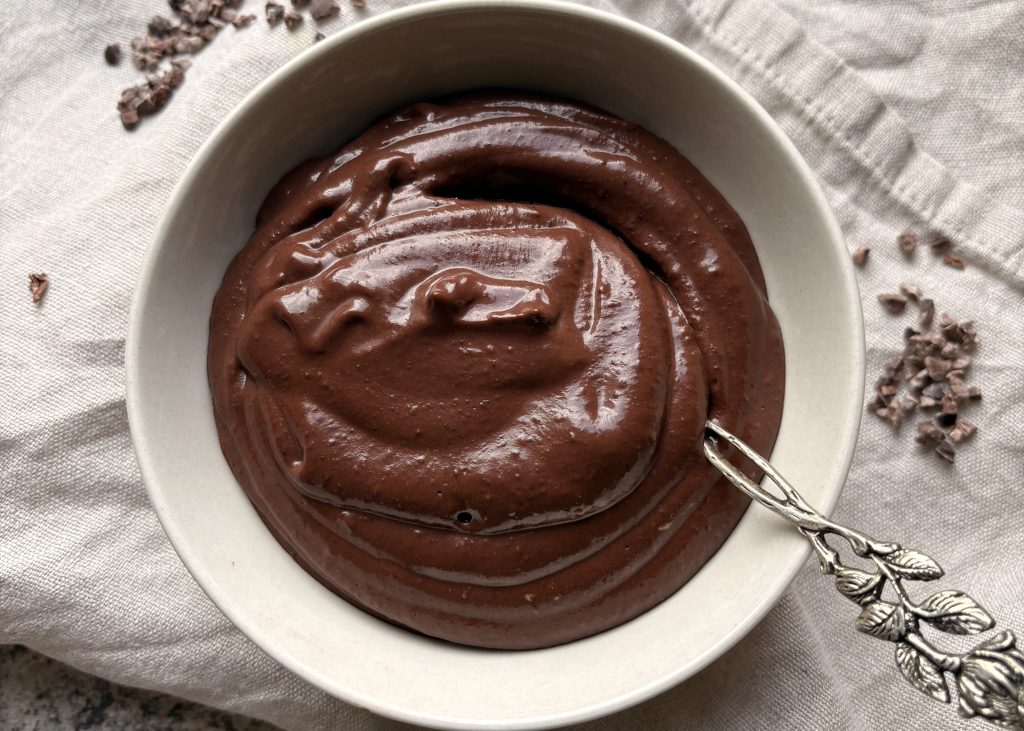 Chocolate hummus made from black beans