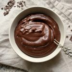 Chocolate Hummus in a bowl